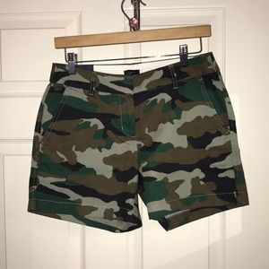 Jcrew camo shorts size 2